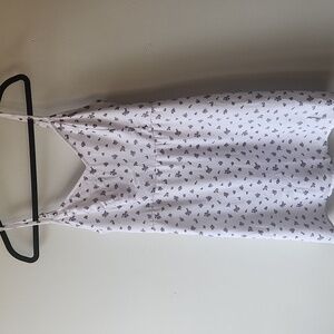 NWT Hollister White Floral Print Mini Dress, size M
